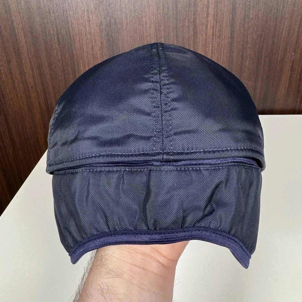 Wigens Aron Lined Winter Hat Cap Ear Flaps Navy Blue - Men's 58